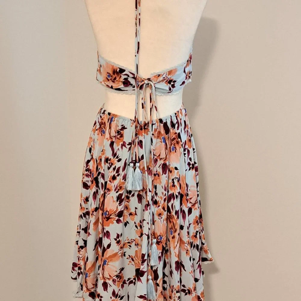 Alexia Admor Ali Fit And Flare Blue Floral Print Size Size 10 NWT